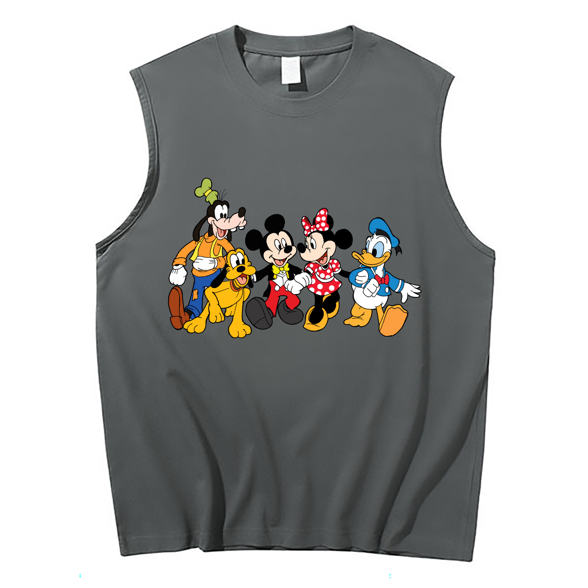 （画像用） ミッキーマウス Mickey Mouse コットン100％タンクトップ（フロントプリント）